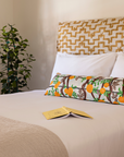Jim Thompson Fabrics Orangerie Garden Party Lumbar Pillow for Farmhouse Paso by Nomada Deco