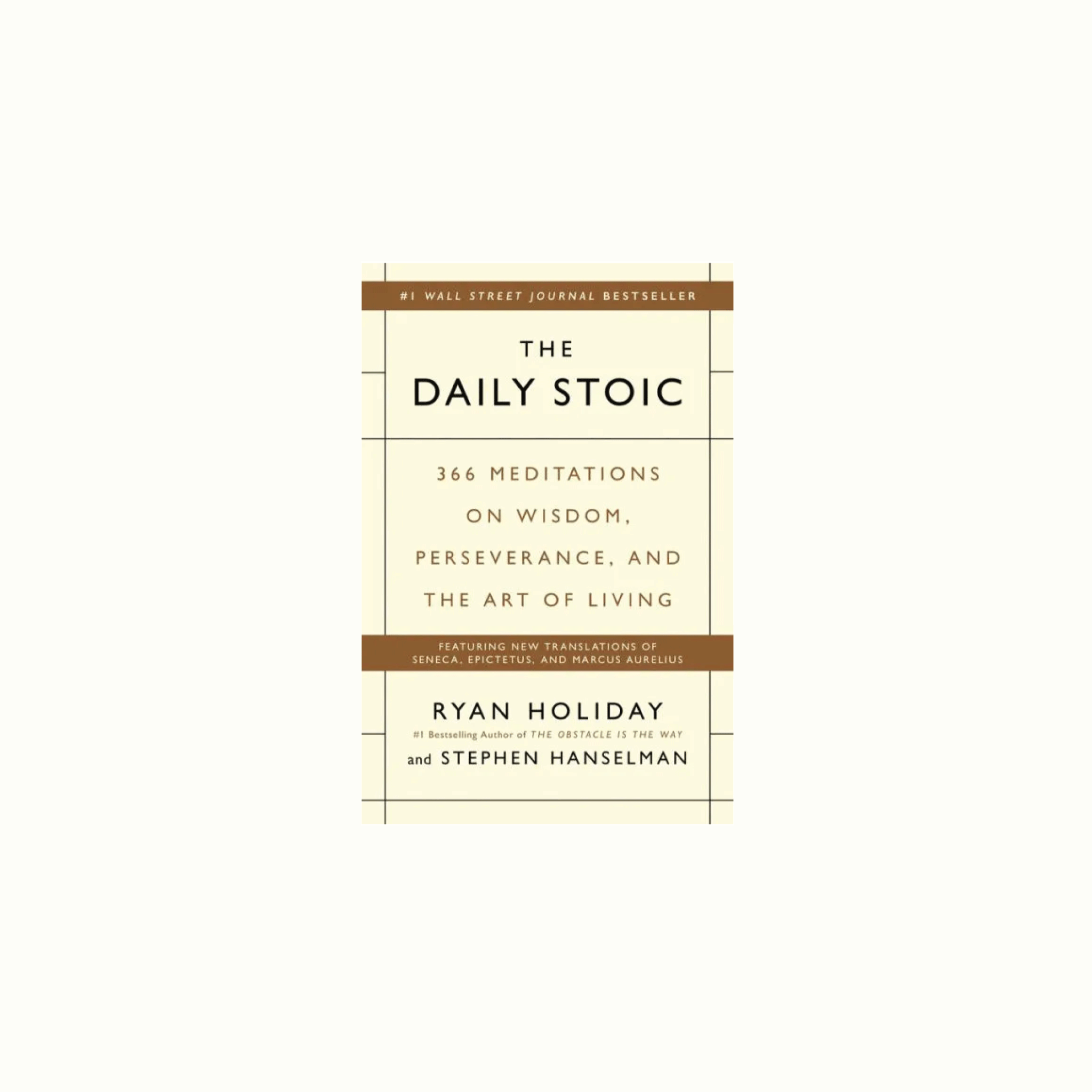 The Daily Stoic Meditation Book Ryan Holiday by Nomada Deco