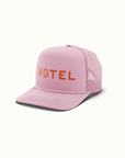 Pink MOTEL Trucker Hat Nomada Signature by Nomada Deco