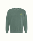 Nomada Green Pigment Dye Crewneck Sweatshirt by Nomada Deco 