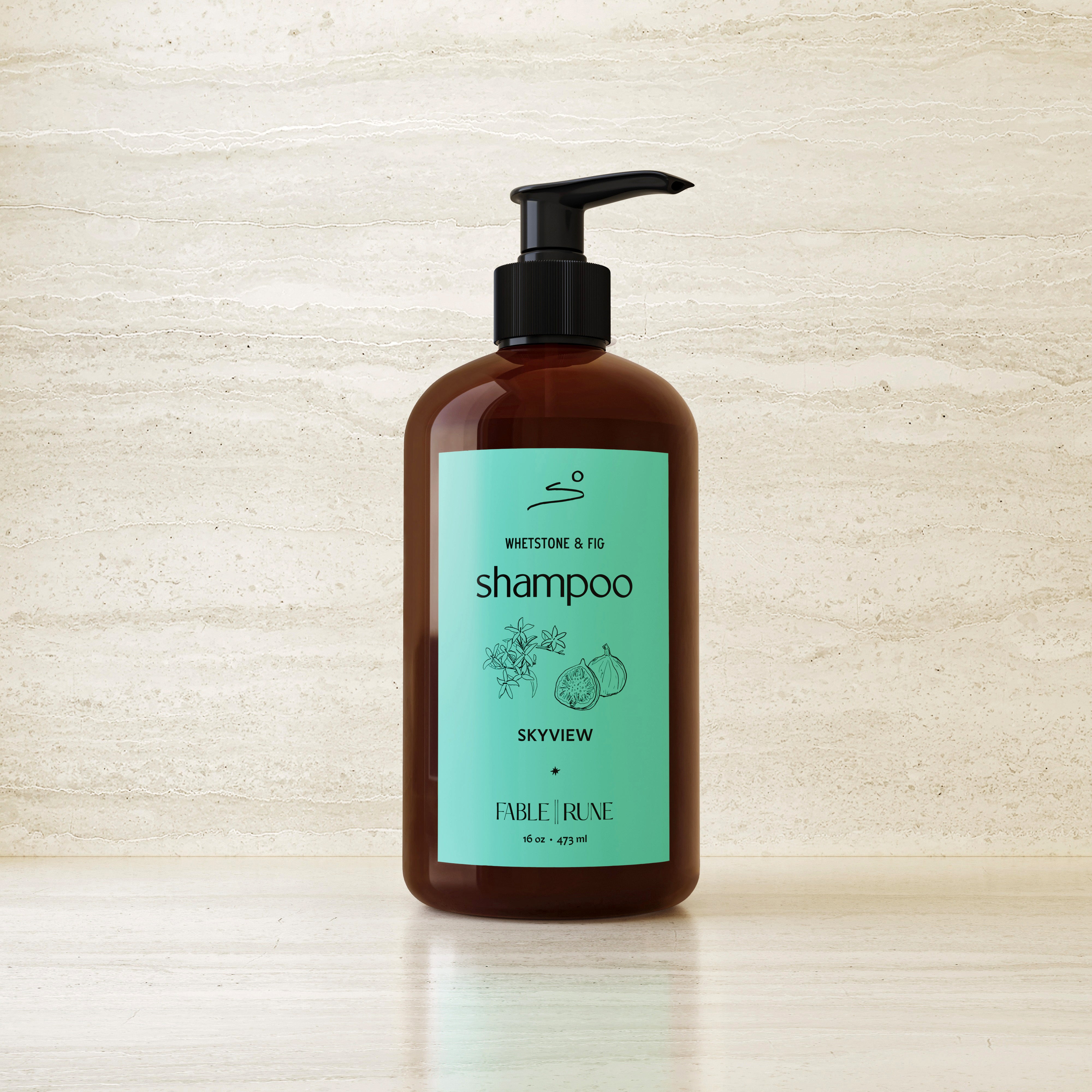 Whetstone & Fig Shampoo Fable Rune Exclusive Skyview Los Alamos by Nomada Deco